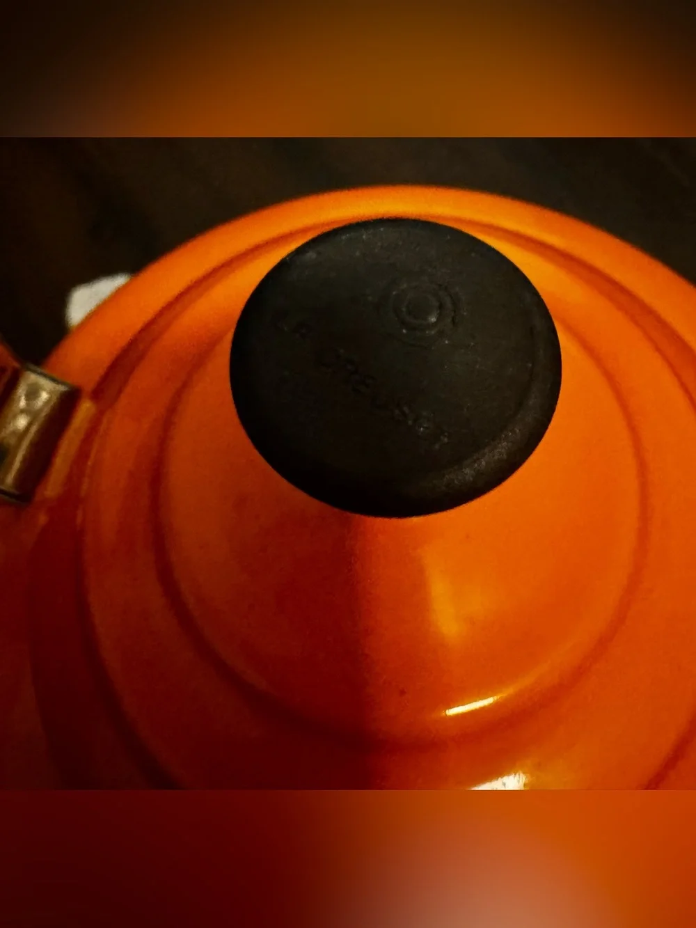 Le Creuset Whistling Tea Kettle Orange